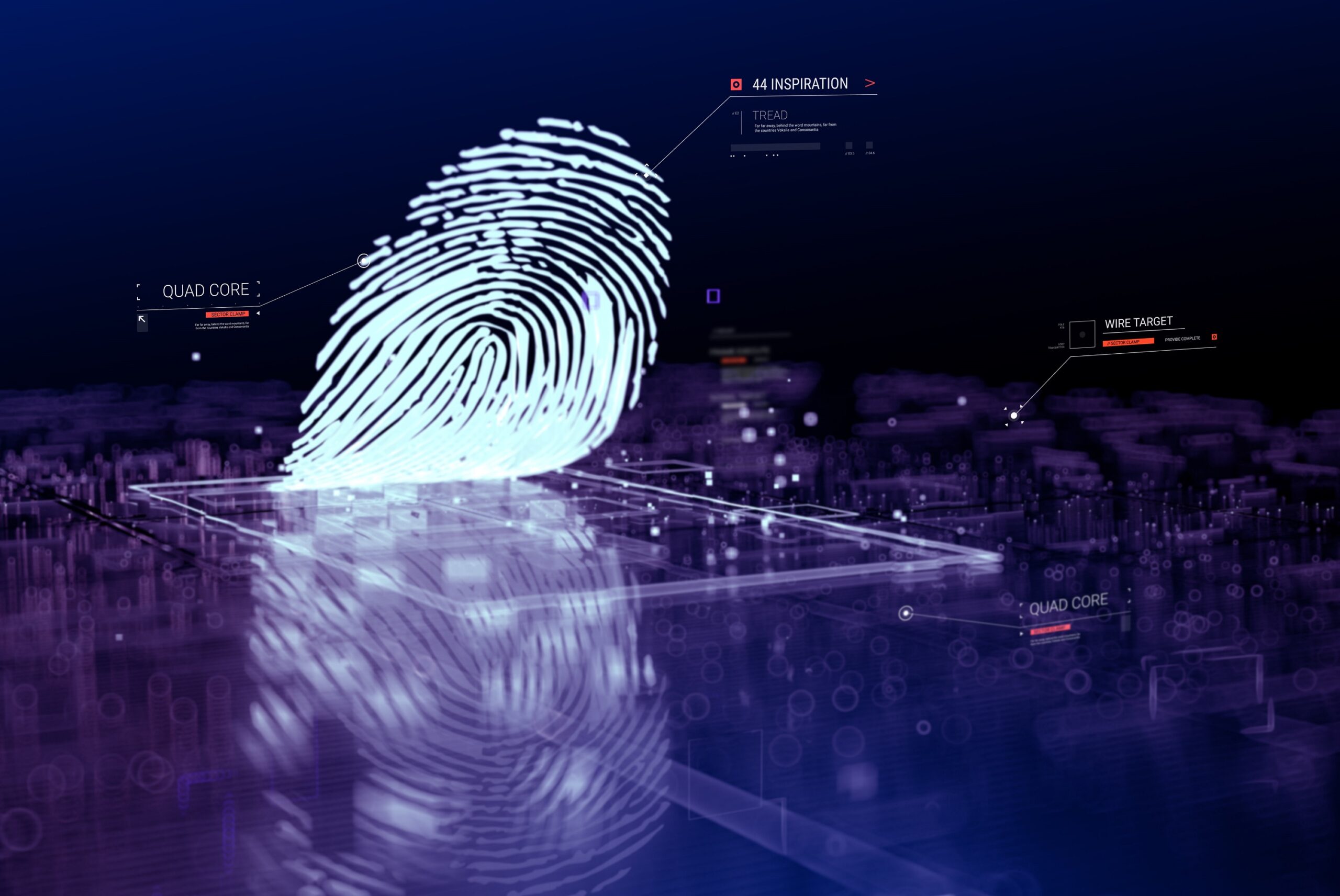 Digital fingerprint scanning verification process