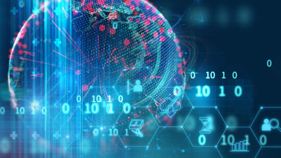 RESTRICTED IMAGE - DO NOT USE fintech icon  on abstract financial technology background .