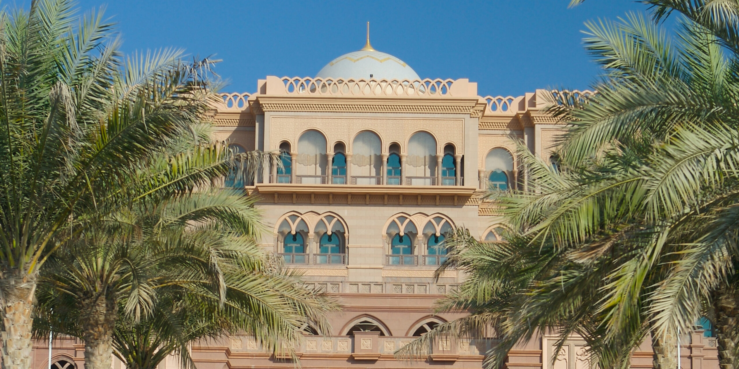 Stairs to the Emirates Palace hotel